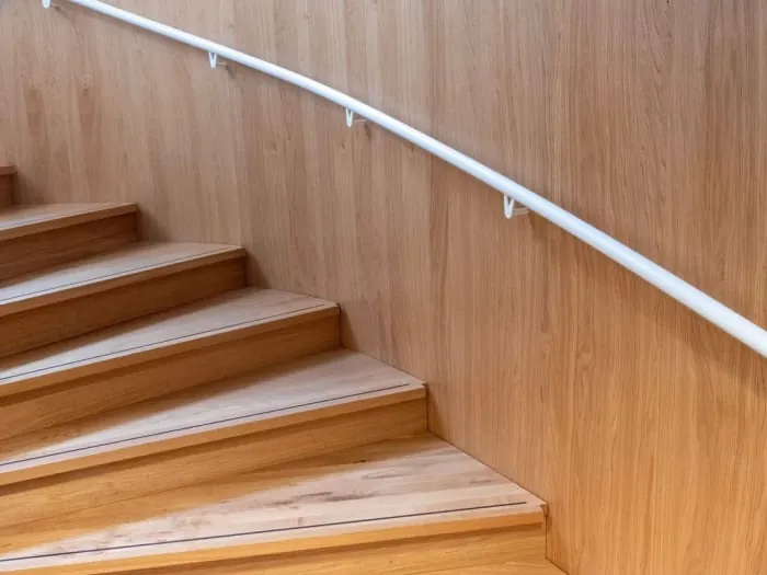 Pale oak staircase treads of the kind we make for Torquay homes