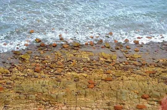 Waves washing over a pebble beach